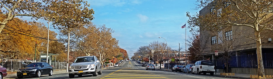 Road way with cars